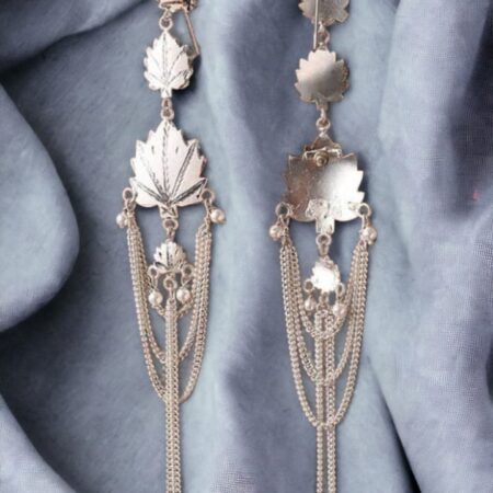 Chinar Double Chain Earrings