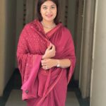 Dreamy Pink Saree in Pure Crepe with Sozni Dozi.
