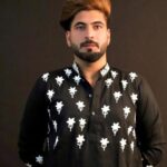 Aari Linen Kurta for Him. ( Black)