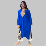 Royal Blue Summer Pheran with Tilla Kari